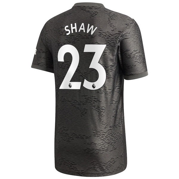Camiseta Manchester United NO.23 Shaw 2ª 2020-2021 Negro